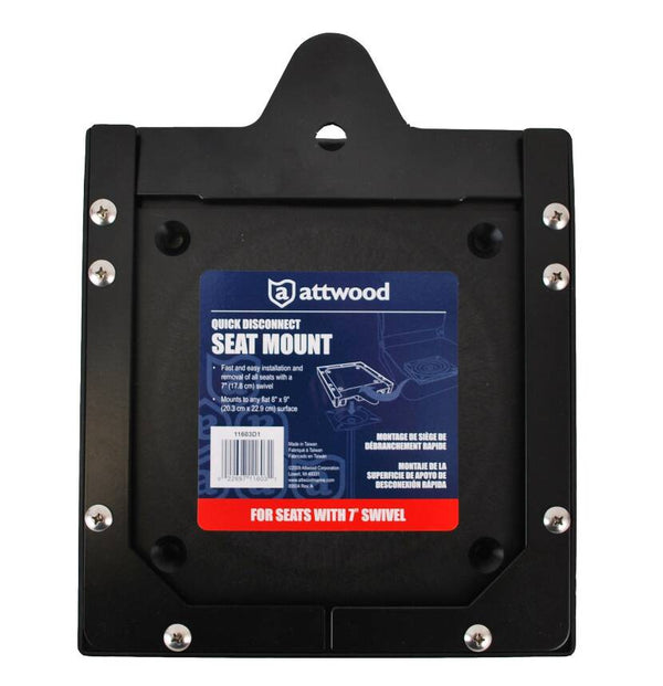 Attwood Quick Disconnect Seat Mount for 7" Swivel • 11603D1