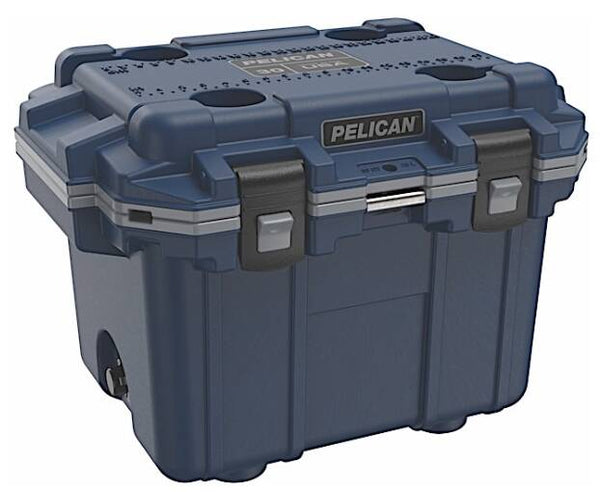 Pelican 30-Quart Elite Cooler - Pacific Blue/Gray • 30Q-1-PACBLUGRY