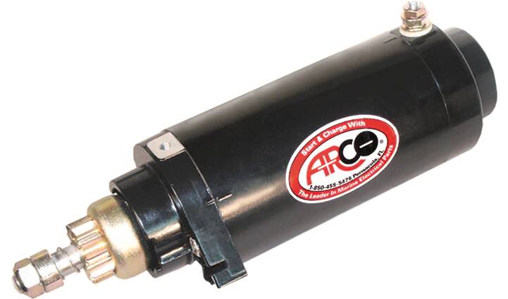 Arco Marine Starter - Mercury /Mariner, 50-90 HP/65 HP Jet, 10-Tooth Drive Gear • 5375