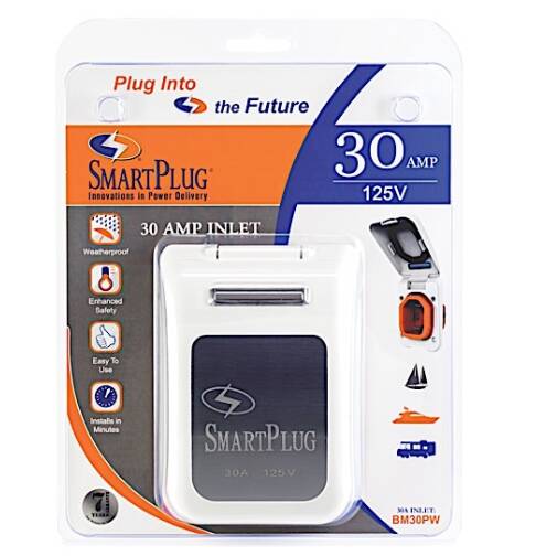 SmartPlug 30 Amp Inlet White • BM30PW