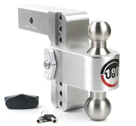 Weigh Safe 180 Degree Turnover Ball 6" Drop Hitch with 2.5" Shank Includes Stainless Steel 2"X 2-5/16" Combo Ball • LTB6-2.5