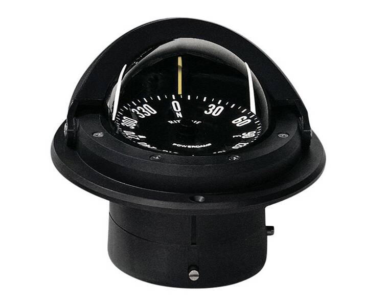 Ritchie Voyager Black Flush Mount Compass • F-82