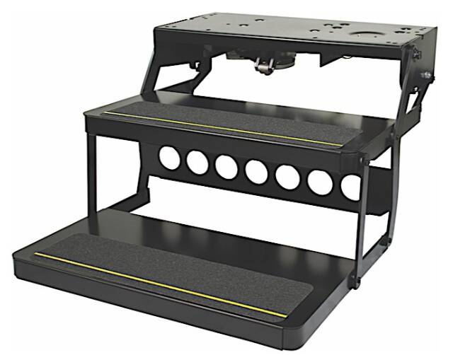 Lippert Platinum Series - Reinforced Double Tread Electric Step Assembly • 372558