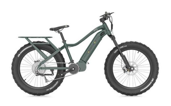 QuietKat Apex 10 E-Bike - 1000W, 17" Frame, Midnight Green • 22 APX 10 MGR 17