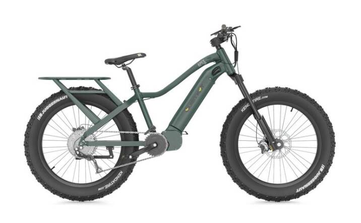 QuietKat Apex 10 E-Bike - 1000W, 17" Frame, Midnight Green • 22 APX 10 MGR 17