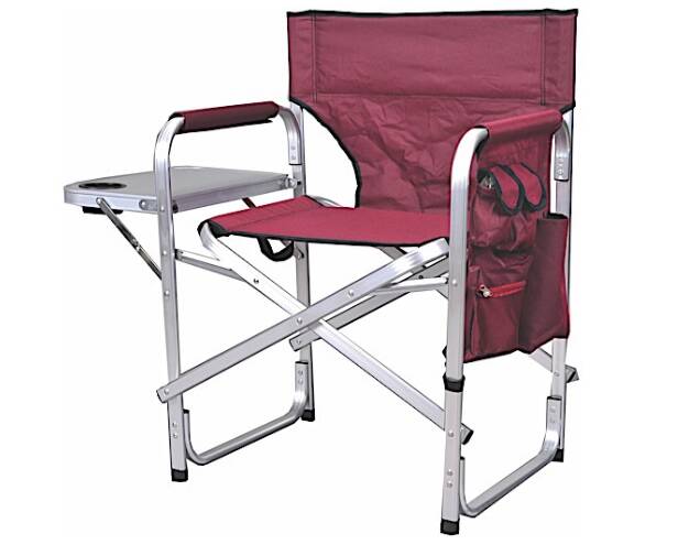 Ming's Mark Folding Director's Chair- Burgundy • SL1204-BURGANDY