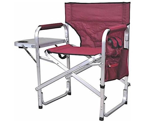 Ming's Mark Folding Director's Chair- Burgundy • SL1204-BURGANDY