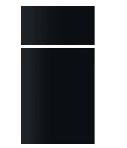 Dometic Acrylic Upper/Lw Refrigerator Door Panel, Black • 3106863.081C