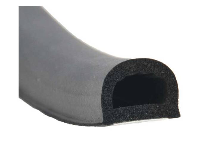 AP Products PVC Door/Window D-Seal 50' Black • 018-318
