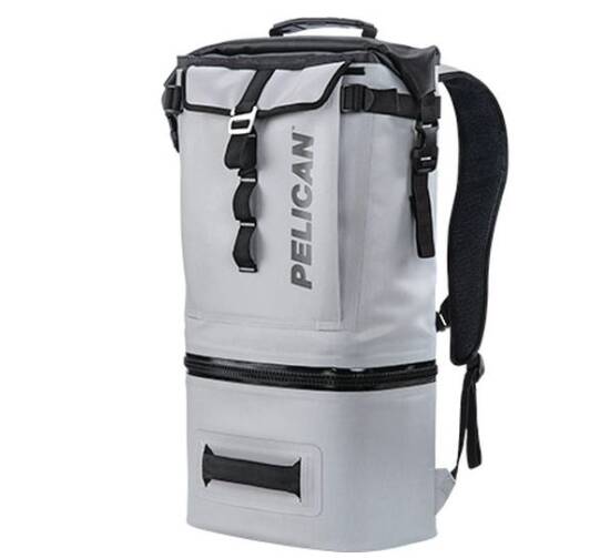 Pelican 19.4-Quart Dayventure Dual Compartment Backpack Cooler - Light Gray • SOFT-CBKPK-LGRY