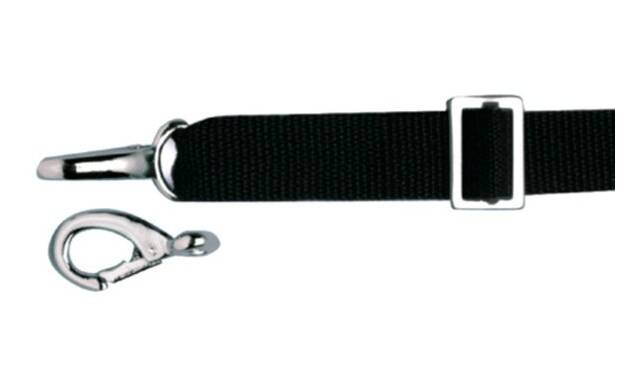 Carver 49" L Black Polypropylene Hold-Down Bimini Top Straps with Single Snap Hook • 62049
