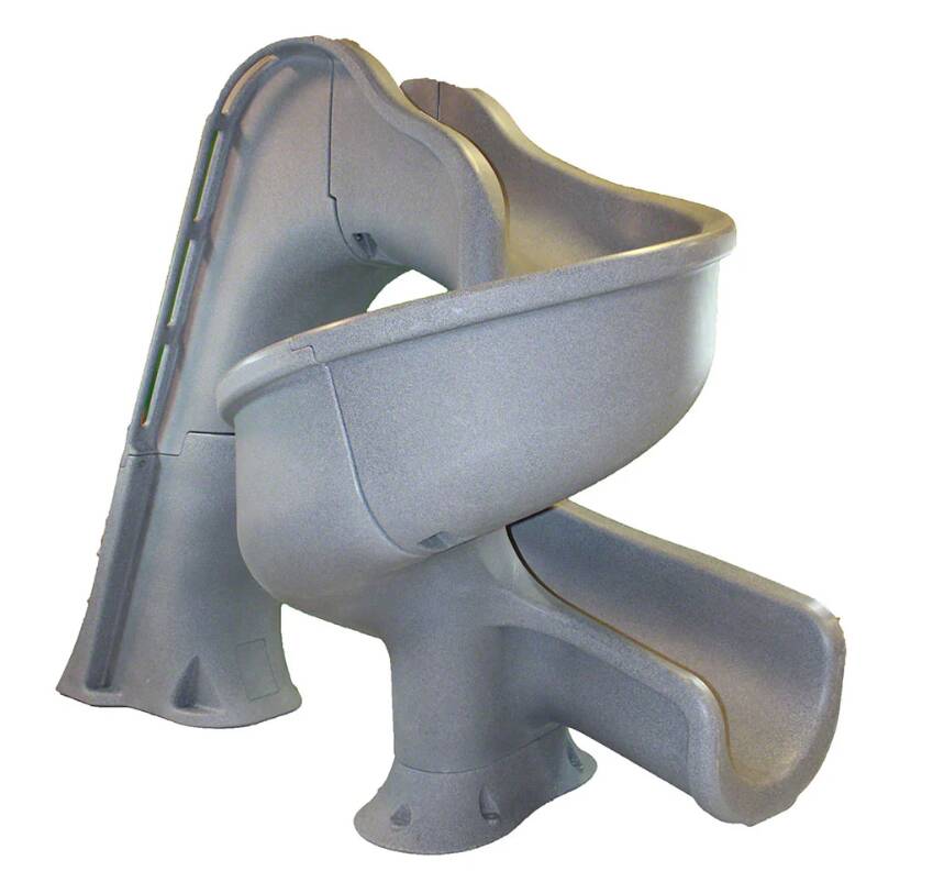 Global Pool Products Tsunami Pool Slide - Grey • GPPSTS-GREY