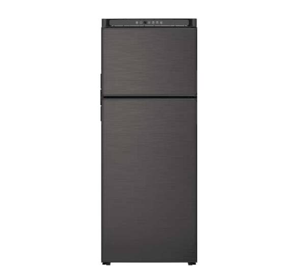Norcold Polar 10 cu ft Matte Black Left Hand DC RV Refrigerator & Freezer • N10DCBKL