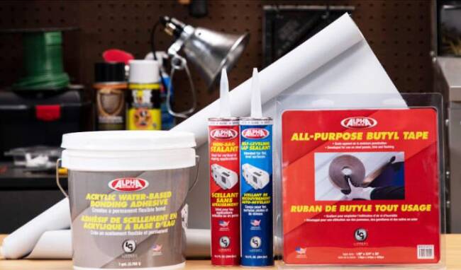 Alpha Systems SuperFlex RV Roof Kit, Almond, 26' and Above • 862425