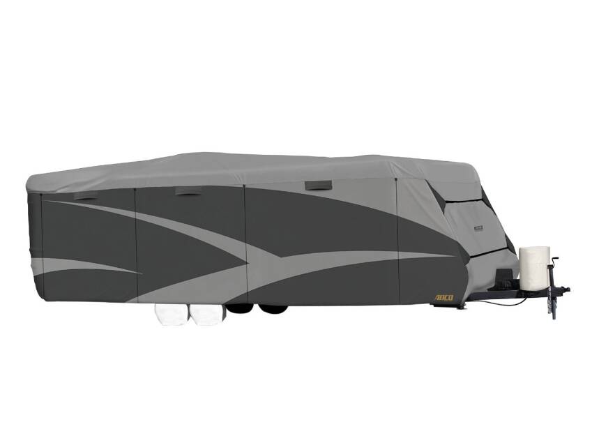 ADCO SFS AquaShed Designer Travel Trailer Cover (Gray, Up to 31'6") • 52245