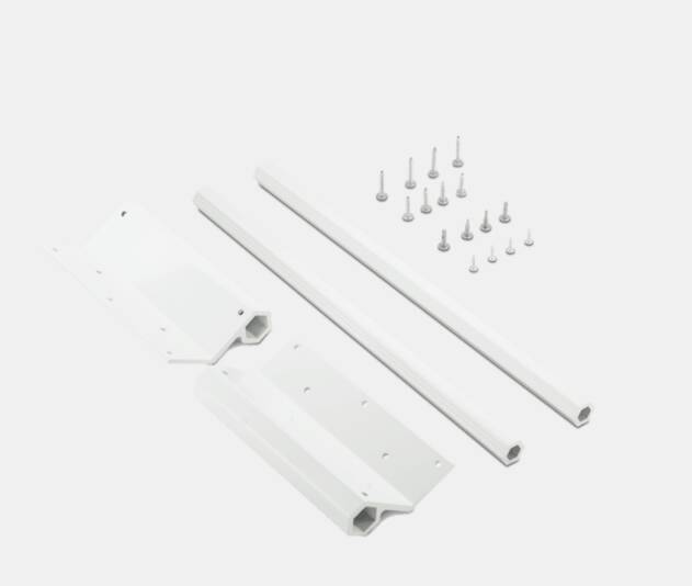 Dometic Full Cover Slidetopper 45° Wall Bracket, Polar White • 3106992.062B