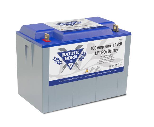 Battle Born 100Ah 12V LiFePO4 Deep Cycle Battery • BB10012