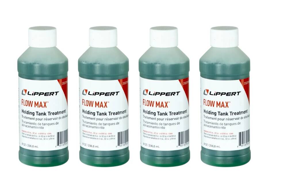 Lippert Flow Max Holding Tank Treatment - 8 oz. Bottles, 4-pack • 2022116482