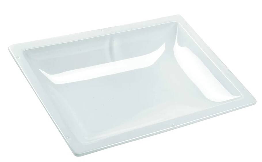 Specialty Recreation Rectangle Inner RV Skylight Inner 14" x 30" - White • N1430