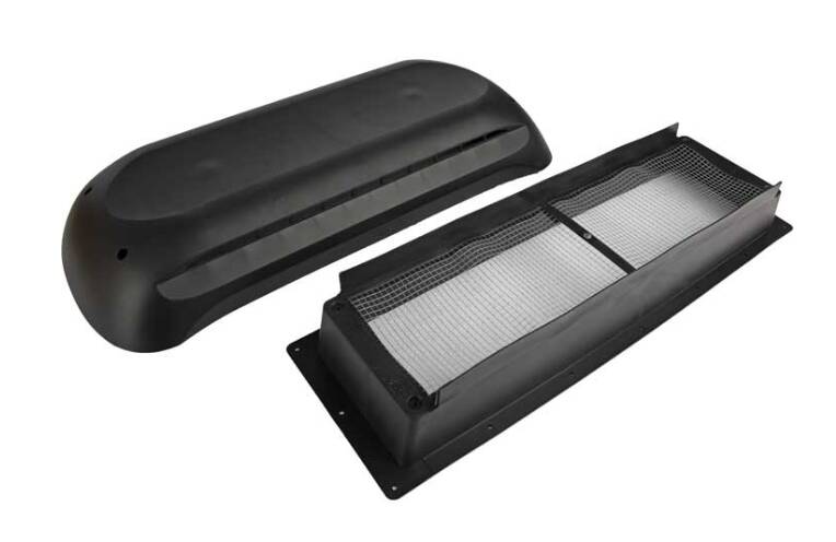 Dometic RV Refrigerator Vent Cover Base and Cap Black • 3311236.024