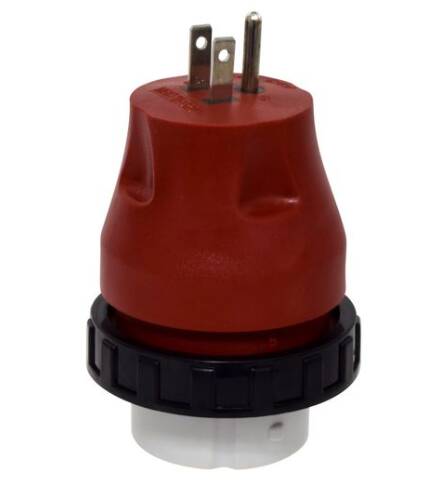 Valterra Detachable 15A-50A Adapter Plug - Red • A10-1550DA