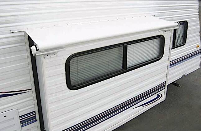 Carefree Alpine Slide Out Cover, 91"-96.9" Roof Size, White • HI0960000TR