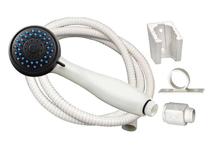 Phoenix Faucets 3 Function Shower Head Kit, White • PF276054