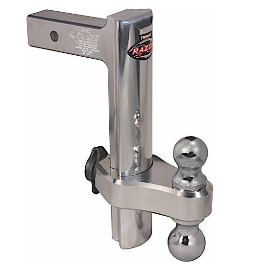 Trimax Razor 12in Drop/Rise Aluminum (Comes with Hitch Balls) • TRZ12AL