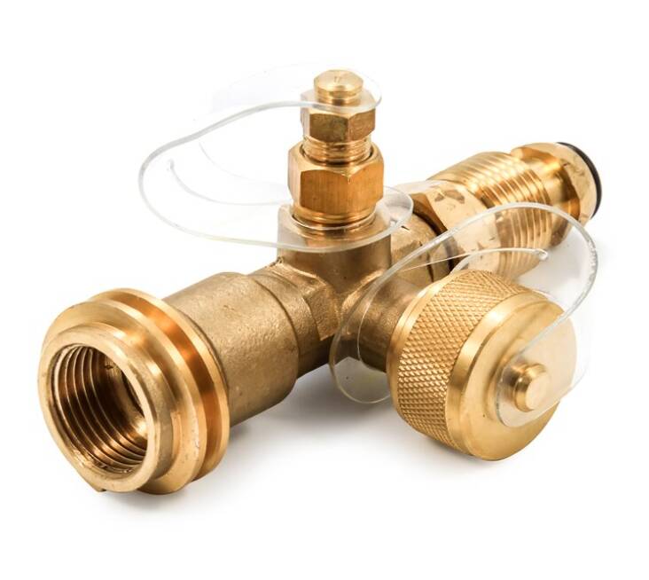 Camco Propane Brass Tee with 4 Ports • 59113