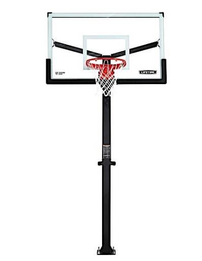 Lifetime Mammoth Bolt-Down Basketball Hoop - 60-Inch Tempered Glass • 90916
