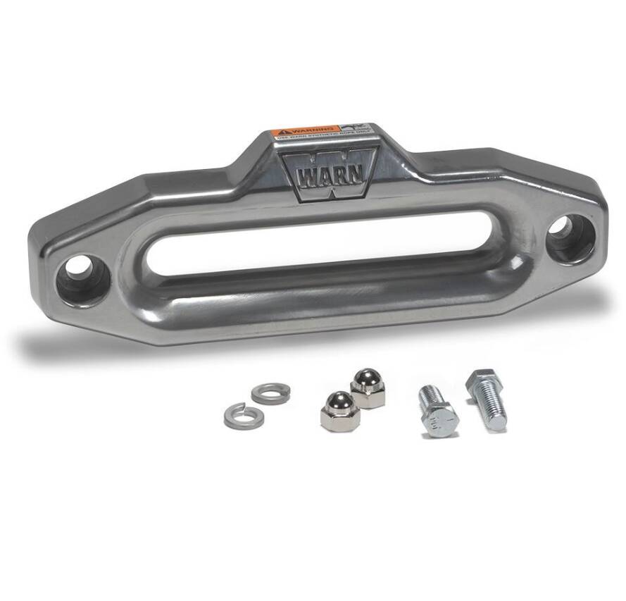 Warn Winch Hawse Fairlead, Polished Aluminum • 87914
