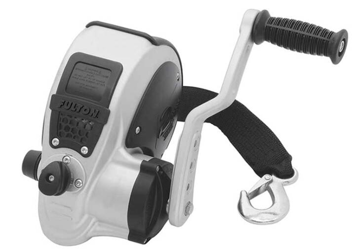 Fulton F2 Marine Trailer Winch, Two-Speed, 3,200 lbs. Capacity, 20 ft. Strap • FW32000101