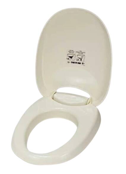 Thetford Parchment Plastic Toilet Seat for Aqua Magic Bravura Toilets • 36767