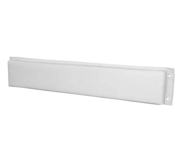 Taylor Made Hull-Saver Vinyl Covered Dock Bumper, White, 60"L x 8"T x 6"D • 348