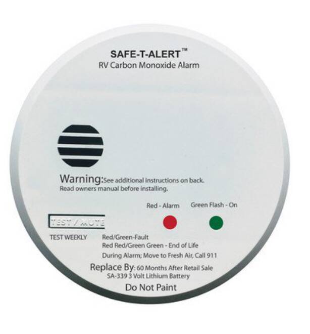 Safe-T-Alert Sealed Lithium Battery White Surface Mount Carbon Monoxide Alarm • SA-339-WT