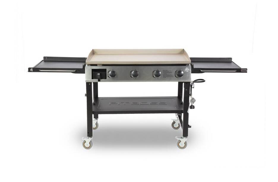 Pit Boss 4-Burner Griddle with 2 Folding Side Shelves • 10555
