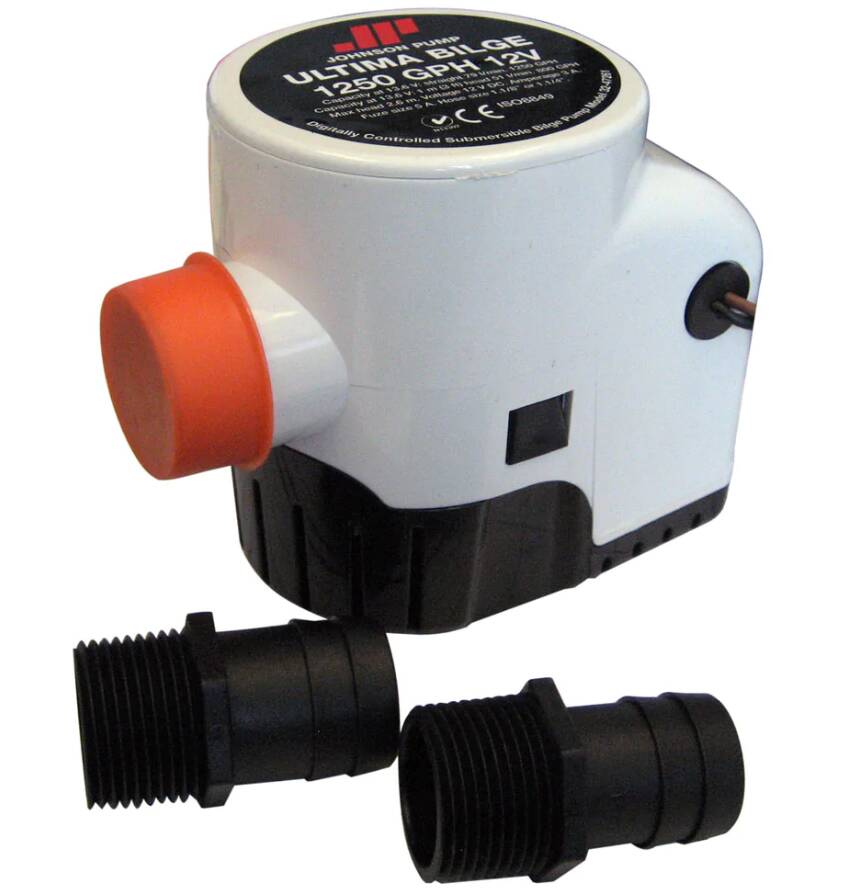 Johnson Pump Ultima Bilge 1250 GPH 1-1/8" & 1-1/4" Hose • 32-47261-002