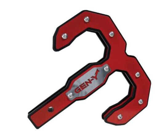 Gen-Y Hitch Hulk Black/Red 2" Tow Hook Hitch Step for 2" Receivers • GH-0069-R