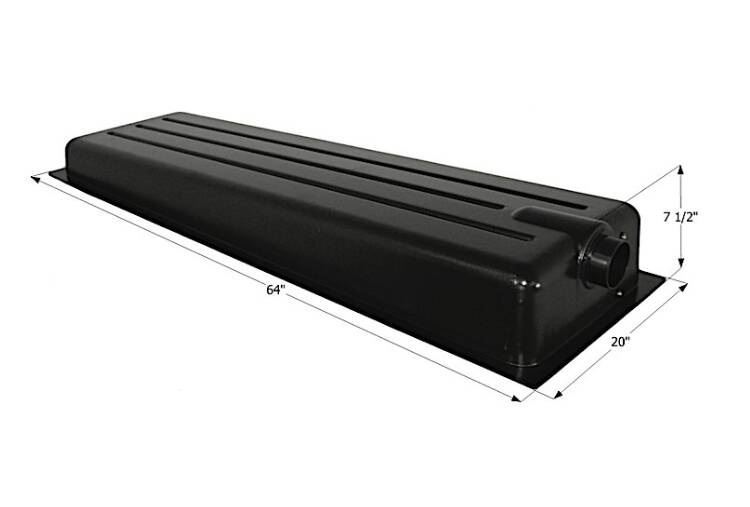 Icon Waste Holding Tank with Center End Drain & 3" Spigot Fitting - 20 Gallon Capacity • 12368