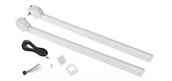 Lippert Power Hardware, Plain Head, Pitch (66-1/8in Arms) White • 351393