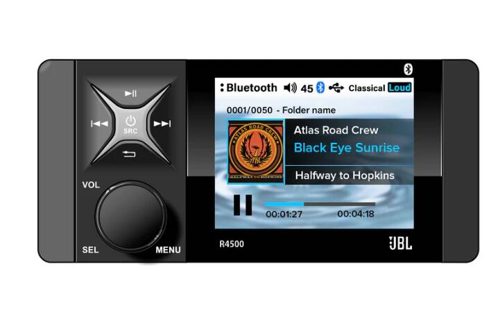 JBL Wake Series Marine Digital Media Receiver w/ Color LCD Display • JBL-R4500