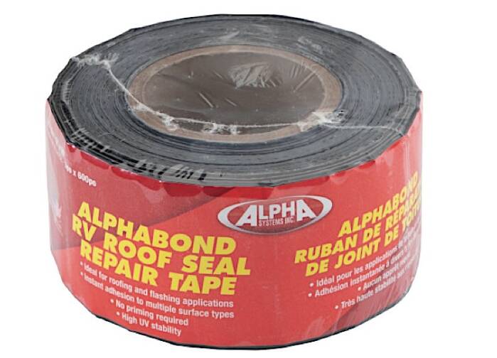 Lippert ALPHABOND TPO Tape 2" x 50', Black (Case of 12) • 2020002412