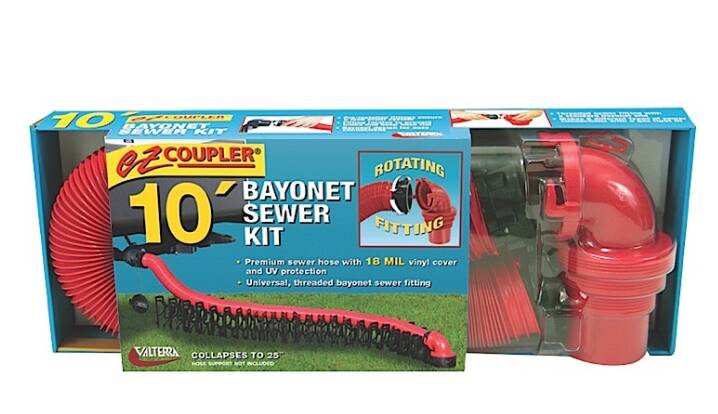 Valterra Standard EZ Coupler Bayonet Sewer Kit - 10' • D04-0114