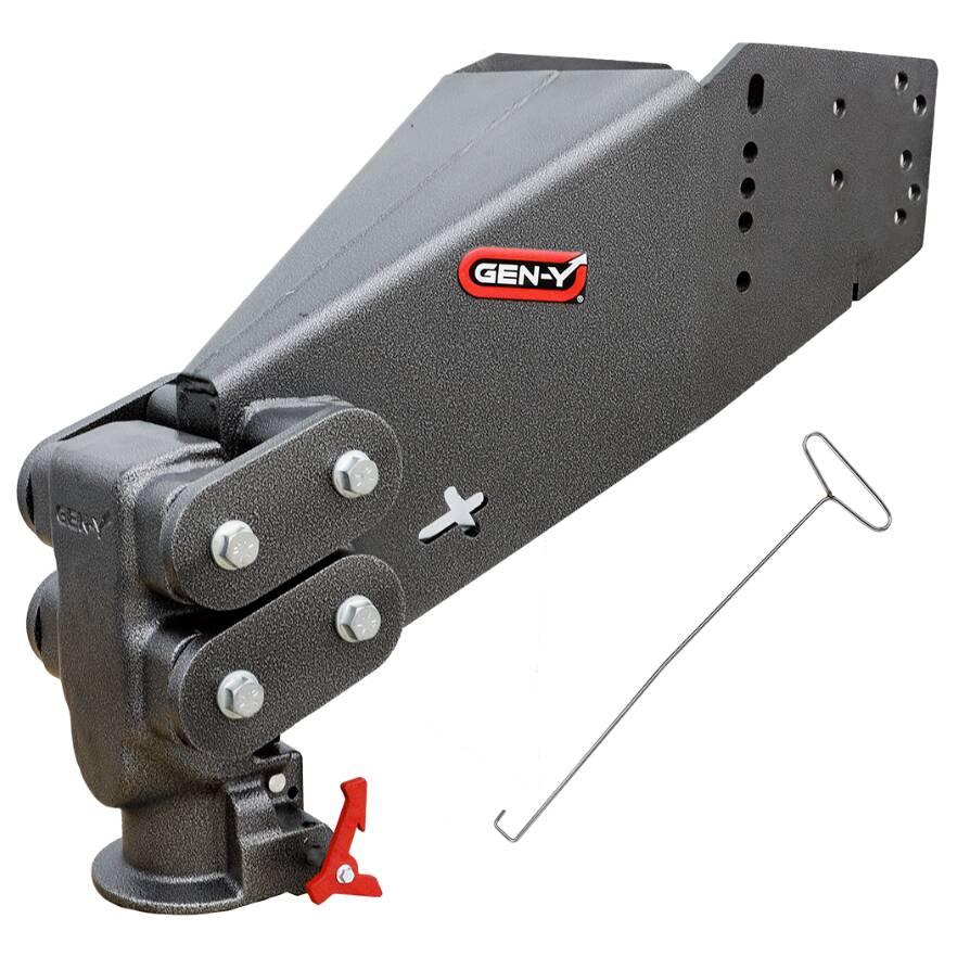 Gen-Y Hitch Executive Torsion-Flex SnapLatch 5th Wheel to Gooseneck, 2-5/16" Coupler, 4.5K PW, 30K Towing • GH-8055AL