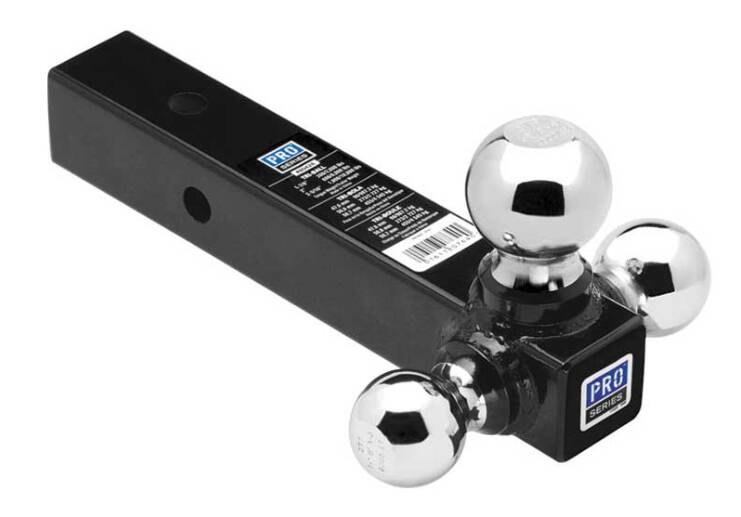 Draw-Tite Tri-Ball Trailer Hitch Ball Mount, 10,000 lbs. Capacity, Fits 2 in. Receiver • 80426