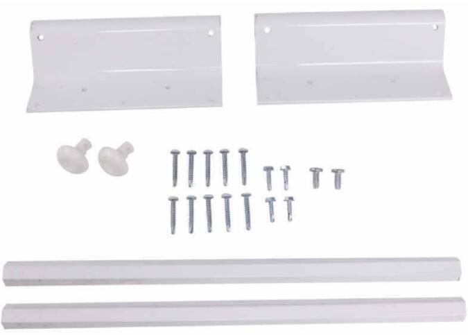 Lippert Replacement Bracket Kit for pre-2019 Solera RV Slide-Out Awnings - White • 701627