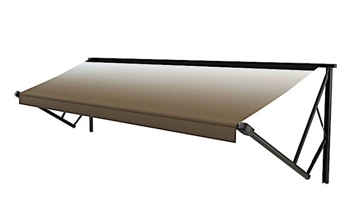 Lippert Power & Hybrid 10'W x 8' Ext. Vinyl Fade Sand Power/Manual RV Patio Awning Roller Assembly • V000231492