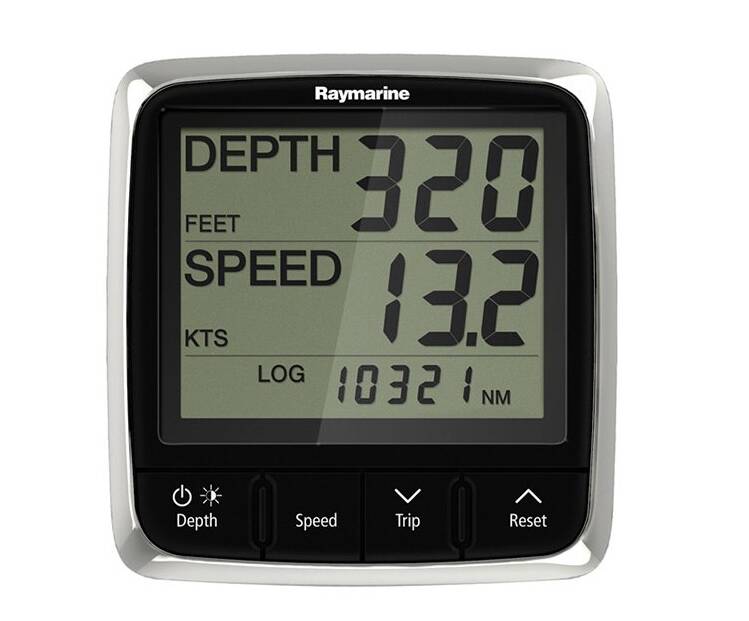 Raymarine i50 Speed/Depth/Temperature Wired Instrument Display • E70060