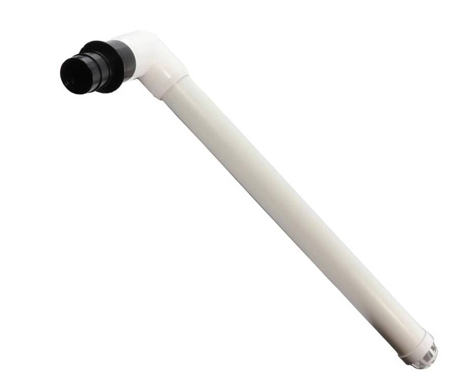 T-H Marine 18" L x 1-1/2" D 90° Push In Live Well Overflow Drain Tube with Screen • ODT-290-DP
