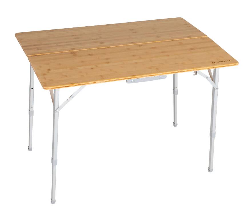 Lippert Bi-Fold Bamboo Adjustable Camping Table • 2021011322